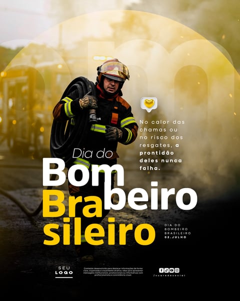 DIA DO BOMBEIRO BRASILEIRO 02 DE JULHO SOCIAL MEDIA PSD EDITÁVEL 5