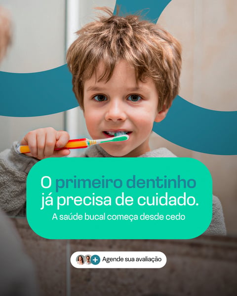 PRIMEIRO DENTINHO ODONTOLOGIA SOCIAL MEDIA PSD EDITÁVEL