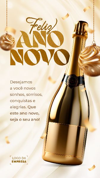 SOCIAL MEDIA - ANO NOVO FELIZ 2024 - NEW YEAR HAPPY 2024 - 18 STORY