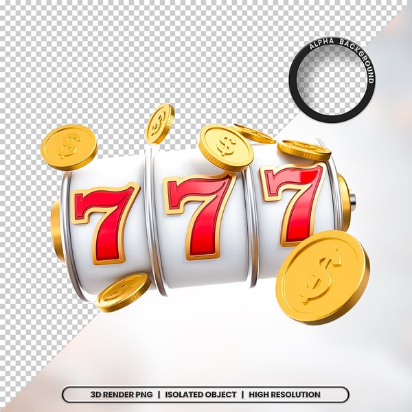 PKQ 3D RENDER 777 ELEMENTO ÍCONE PSD PNG (1)