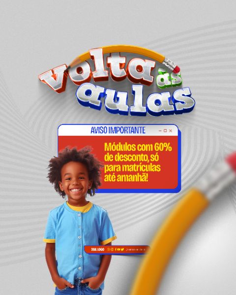 SOCIAL MEDIA - VOLTA AS AULAS - AVISO IMPORTANTE