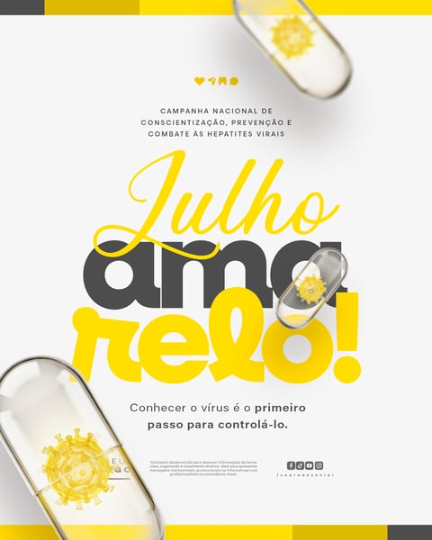 JULHO AMARELO CAMPANHA DE PREVENÇÃO E COMBATE ÀS HEPATITES VIRAIS SOCIAL MEDIA PSD EDITÁVEL 8