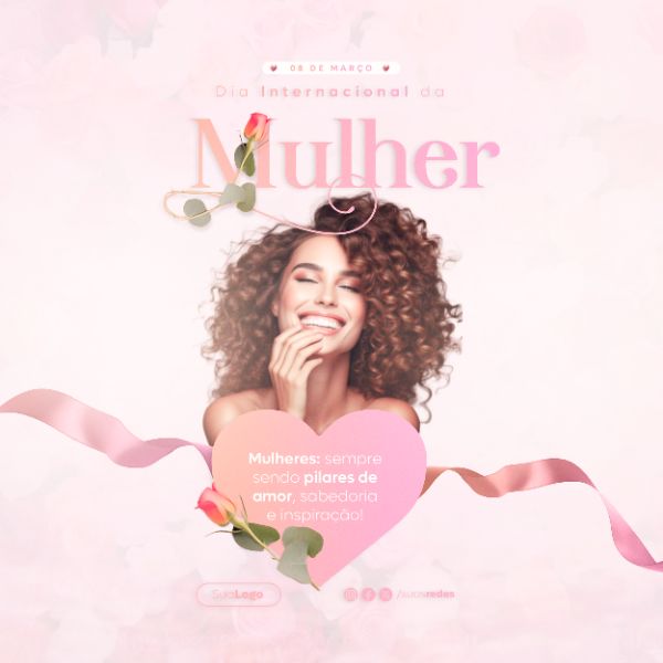 DIA INTERNACIONAL DA MULHER 8 DE MARÇO FEED SOCIAL MEDIA BANNER
