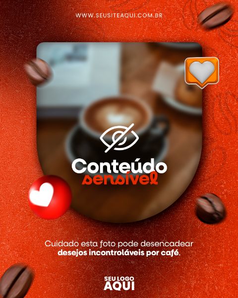 FEED | CAFETERIA | CAFÉ | SOCIAL MEDIA | PSD EDITÁVEL