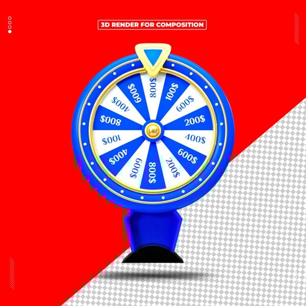 ELEMENTO 3D CASSINO ROLETA PNG
