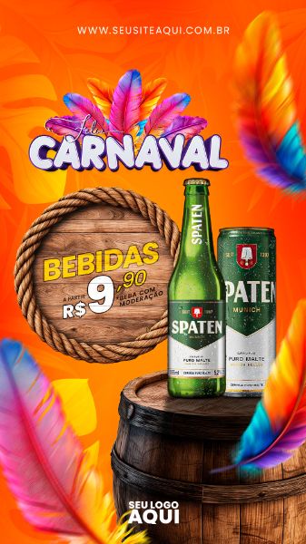 STORY - CARNAVAL | CARNIVAL | FESTA | PSD EDITÁVEL