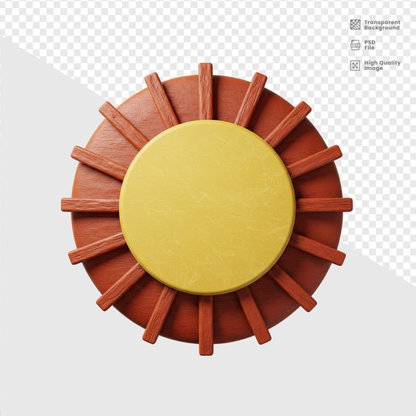 ELEMENTO DE MADEIRA 3D 3