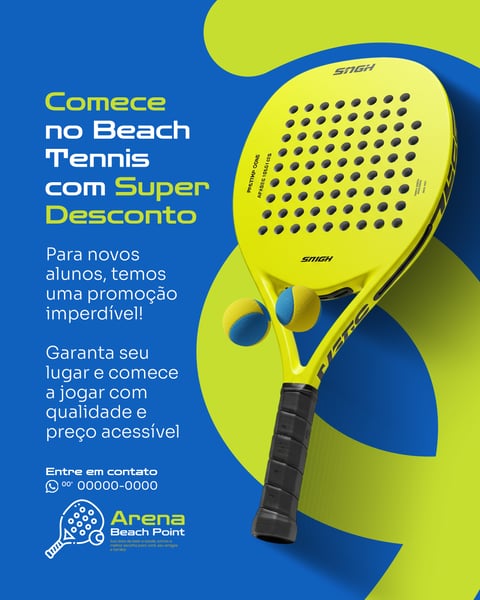BEACH TENNIS - DESCONTO PARA INICIANTES