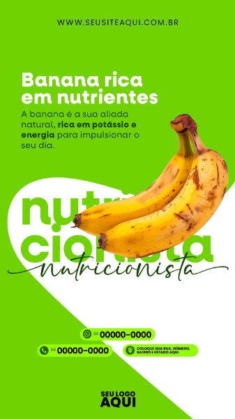 STORY | NUTRICIONISTA | DIETA | ALIMENTAÇÃO | PSD EDITÁVEL