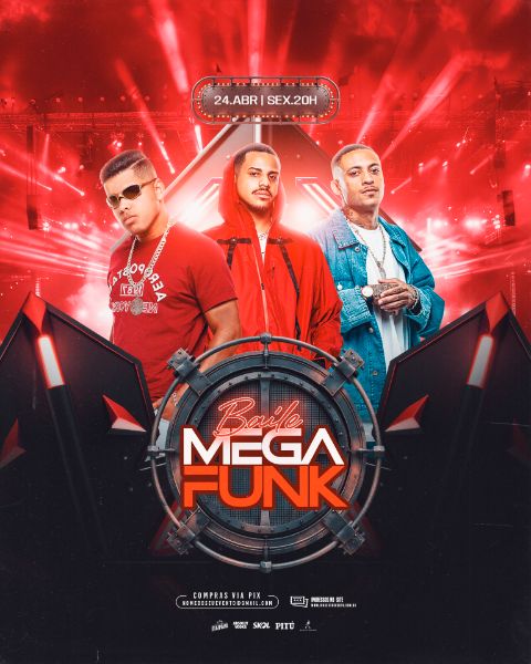 FLYER EVENTO BAILE MEGA FUNK