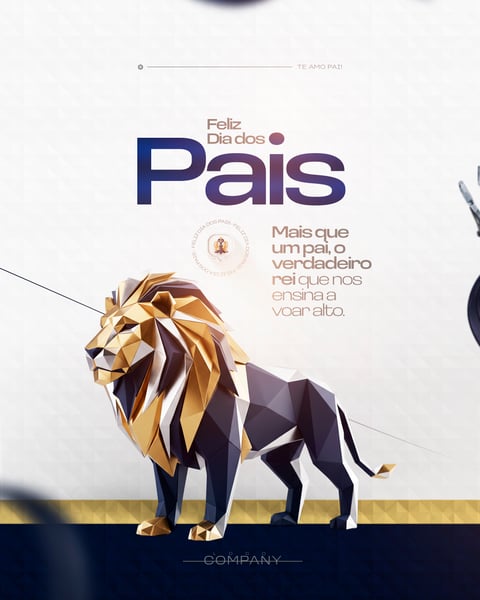FELIZ DIA DOS PAIS MÊS DE AGOSTO TE AMO PAI FLYER SOCIAL MEDIA PSD EDITÁVEL 2