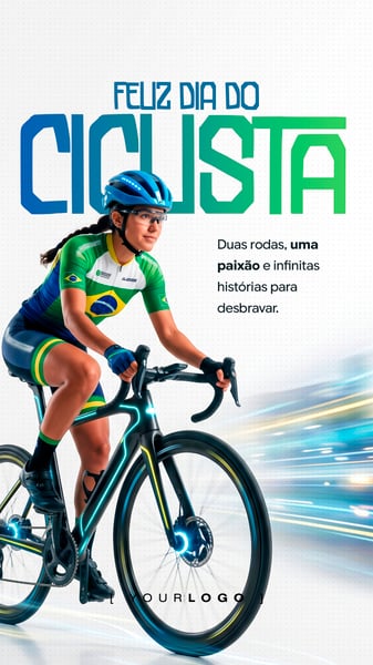 DIA DO CICLISTA PAIXÃO INFINITA SOCIAL MEDIA PSD EDITÁVEL STORY