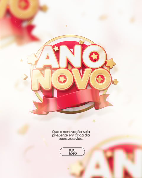 FELIZ ANO NOVO REVEILLON SOCIAL MEDIA PSD EDITÁVEL