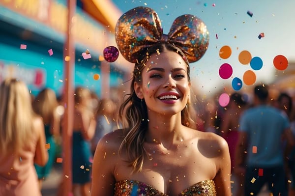 MULHER SE DIVERTINDO NO CARNAVAL