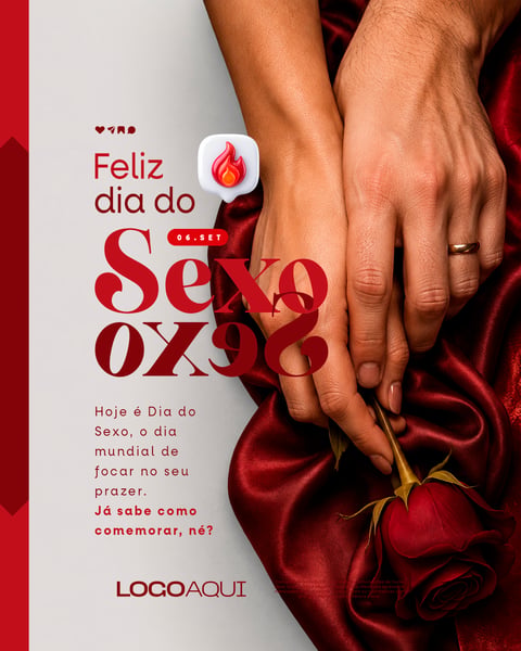 DIA DO SEXO 06 DE SETEMBRO SOCIAL MEDIA FLYER PSD EDITÁVEL