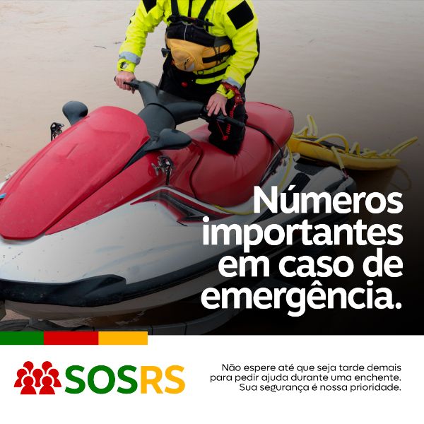 RIO GRANDE DO SUL SOS NÚMEROS IMPORTANTES RS FEED