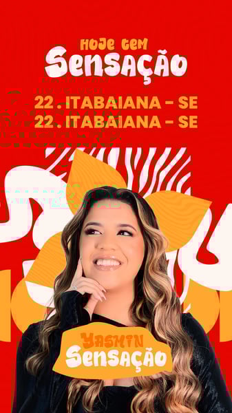 FLYER AGENDA SEMANAL YASMIN SENSAÇÃO VERÃO 2026 STORY PSD EDITÁVEL 24