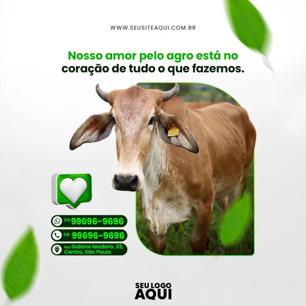 AGRONEGÓCIO, AGRICULTURA, AGROPECUÁRIA - SOCIAL MEDIA | PSD EDITÁVEL