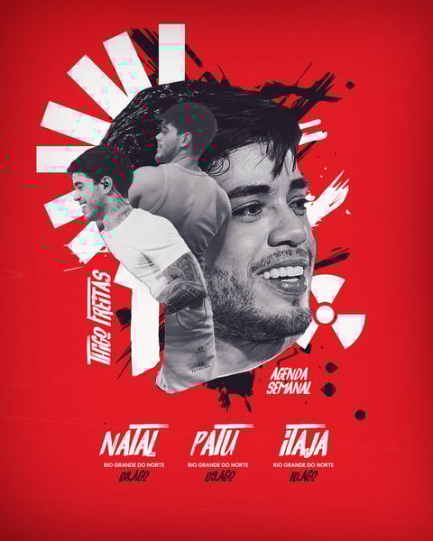 FLYER AGENDA SEMANAL DO TF SWING EM DOBRO FEED PSD EDITÁVEL