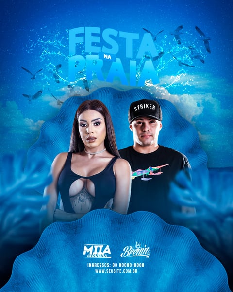 HDC 44 FLYER DE EVENTO - FESTA NA PRAIA FEED