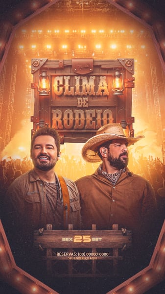 FLYER PARA EVENTOS 2026 CLIMA DE RODEIO STORY