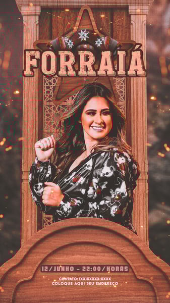 FLYER EVENTO SÃO JOÃO FORRAIÁ STORIES