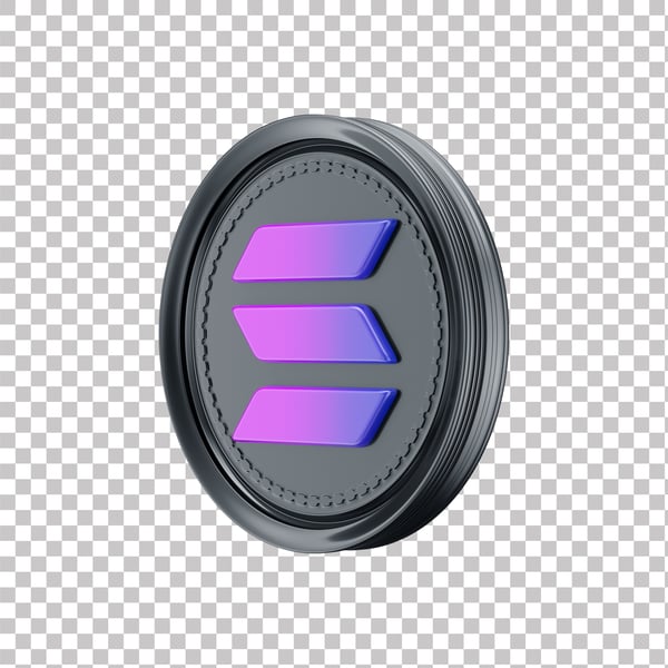 XZN ASSET 3D DE CRIPTOMOEDAS SOLANA COM FUNDO ISOLADO (2)