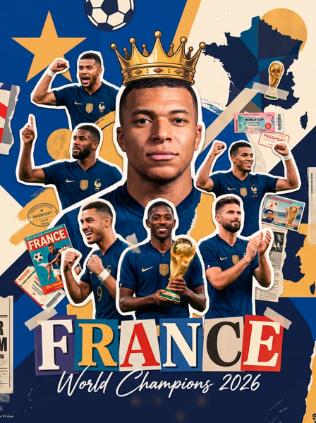 IMAGEM PARA COMPOSIÇÃO FRANÇA CAMPEÃ 2026