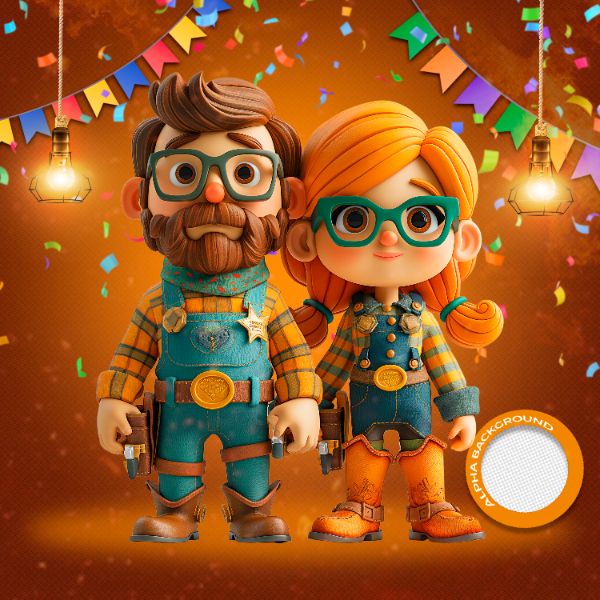 MASCOTES DE FESTA JUNINA MODELO 187