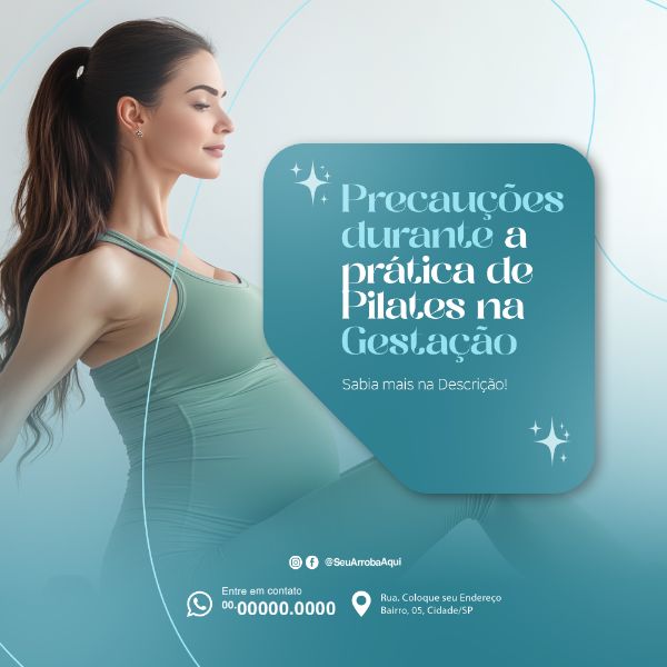 PILATES GESTAÇÃO SOCIAL MEDIA PSD EDITÁVEL