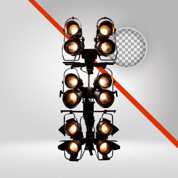 REFLETOR 3D-IA, ELEMENTO PNG, LUZES PARA FLYERS DE EVENTO, LUMINÁRIA, LANTERNA LED PNG, SPOT, FUNDO FUNK, LUZ DE PALCO