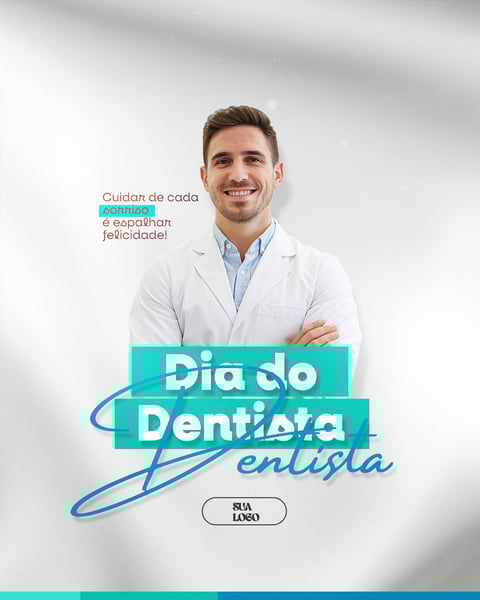 DIA DO DENTISTA 25 DE OUTUBRO SOCIAL MEDIA PSD EDITÁVEL