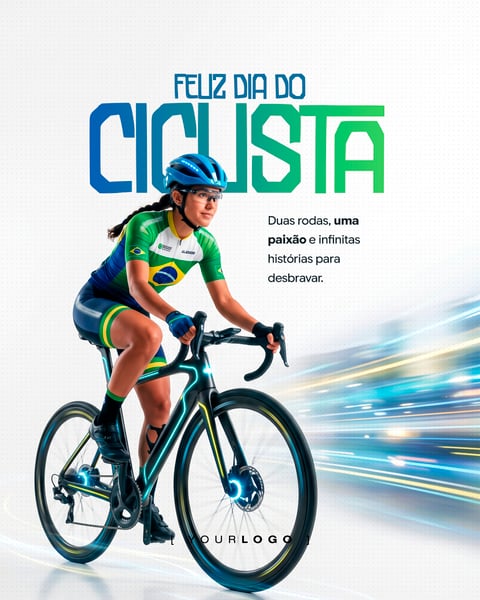 DIA DO CICLISTA PAIXÃO INFINITA SOCIAL MEDIA PSD EDITÁVEL