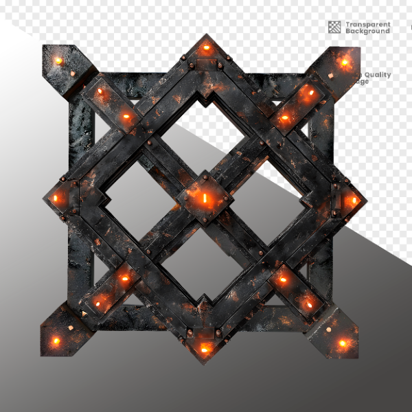 ELEMENTE DE FERRO COM LUZ - ELEMENTO 3D PARA COMPOSIÇÃO - IRON