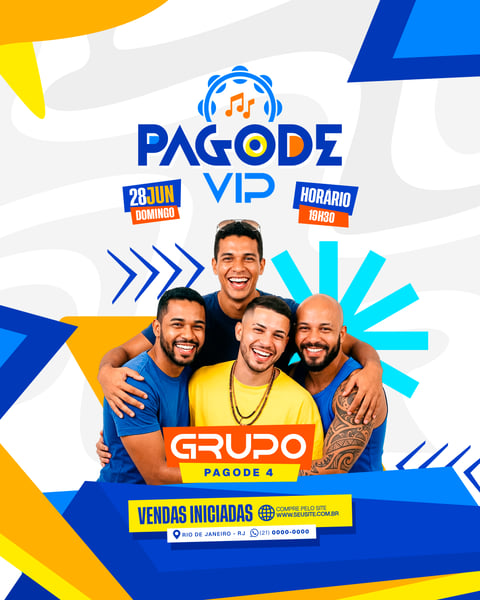 FLYER EVENTOS E ARTISTAS PAGODE VIP