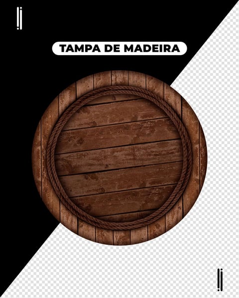 TAMPA DE MADEIRA | ELEMENTO 3D