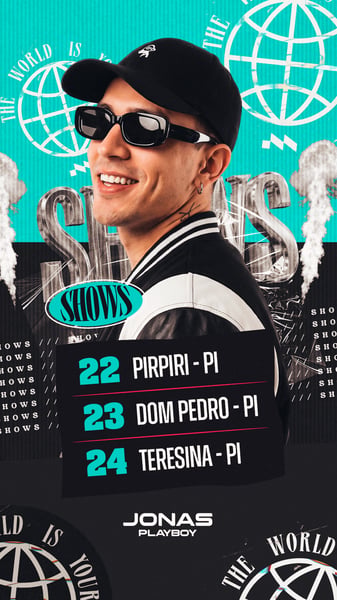 07 AGENDA SEMANAL ARTISTA PRÓXIMOS SHOWS PSD EDITÁVEL