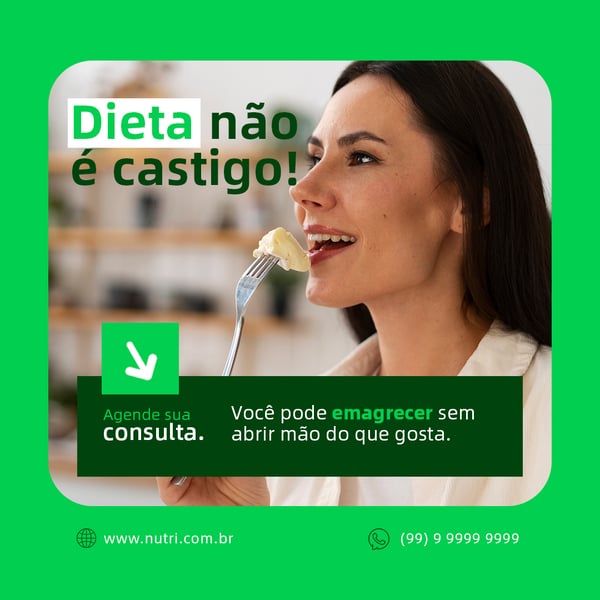 LNQ NUTRICIONISTA DIETA SOCIAL MEDIA NUTRIÇÃO FEED PSD EDITÁVEL