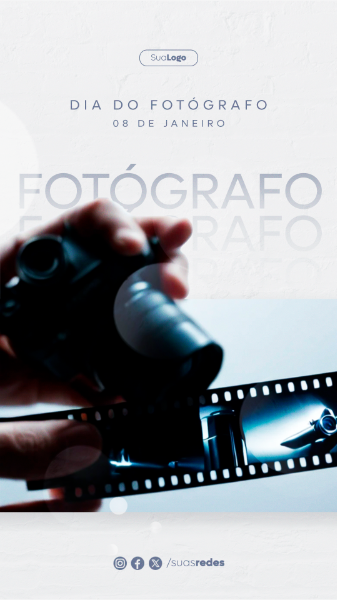 DIA DO FOTÓGRAFO 8 DE JANEIRO STORY  SOCIAL MEDIA POST