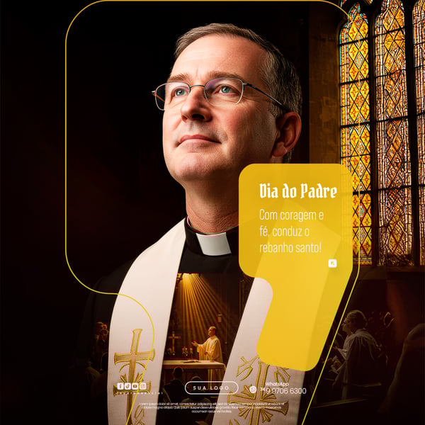 DIA DO PADRE 04 DE AGOSTO FLYER SOCIAL MEDIA PSD EDITÁVEL 14