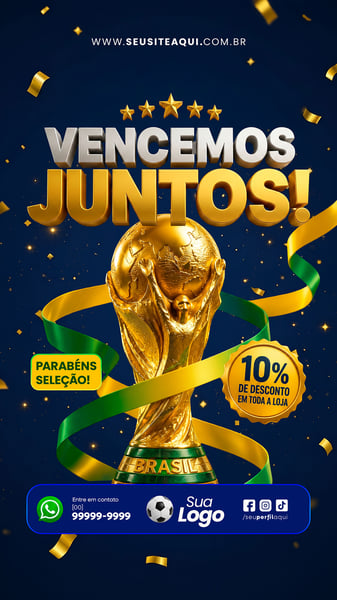 STORY COPA DO BRASIL 2026 SOCIAL MEDIA TEMPLATE PSD EDITÁVEL 14