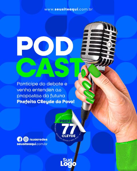 FEED VERTICAL - CAMPANHA POLITICA - SOCIAL MEDIA | PSD EDITÁVEL