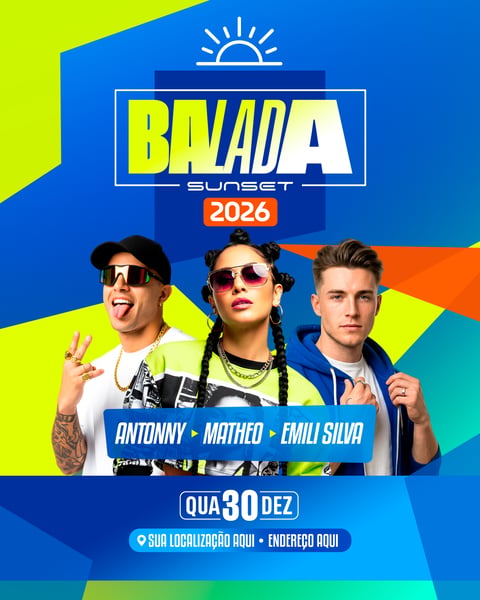 FLYER EVENTOS E ARTISTAS BALADA SUNSET