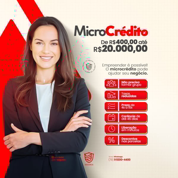 EMPRESA DE SEGUROS MICROCRÉDITO SEGURO EMPRESARIAL CONSÓRCIOS PSD EDITÁVEL