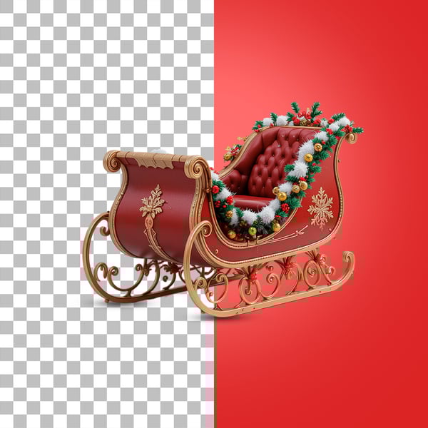 TRENÓ DE NATAL PSD EDITÁVEL