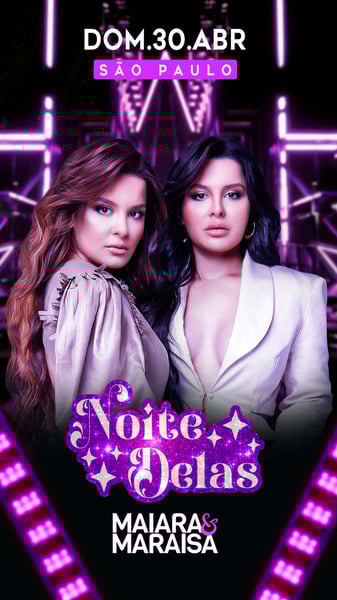 FLYER EVENTO MAIARA E MARAISA STORIES