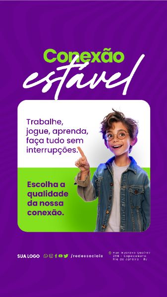 STORY - PROVEDOR DE INTERNET - ESCOLHA A QUALIDADE DA NOSSA CONEXÃO
