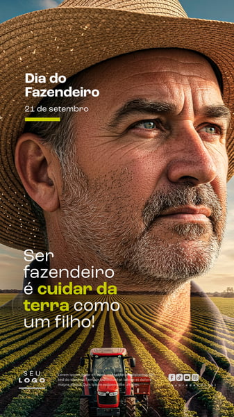 DIA DO FAZENDEIRO 21 DE SETEMBRO SOCIAL MEDIA PSD EDITÁVEL STORY 6