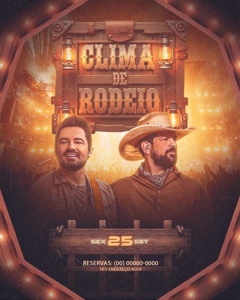 FLYER PARA EVENTOS 2026 CLIMA DE RODEIO FEED