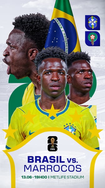 FLYER MATCHDAY VINI JR BRASILE COPA 2026